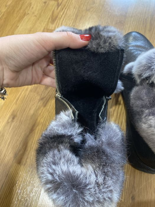 Дамски боти , естествена кожа, 39 номер