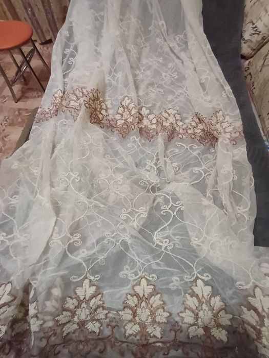 тюль с рисунком 2 вида