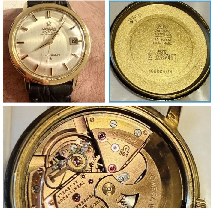 Ceas Aur Omega Constellation Chronometer.Aur 18k -29 grame. An 1960