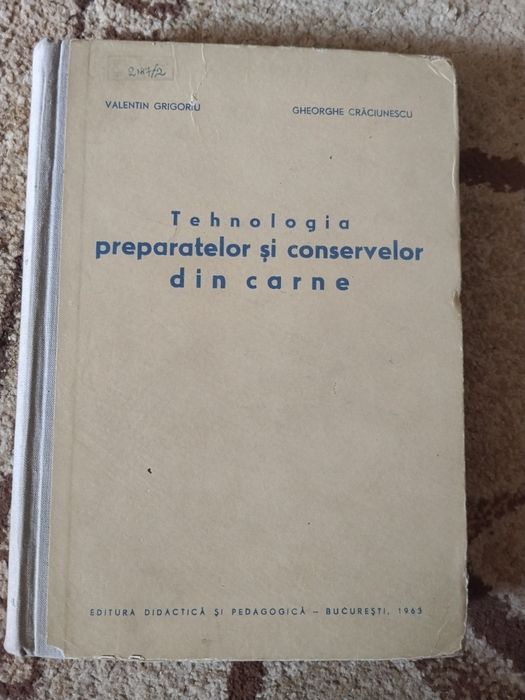 Tehnologia preparatelor și conservelor din carne