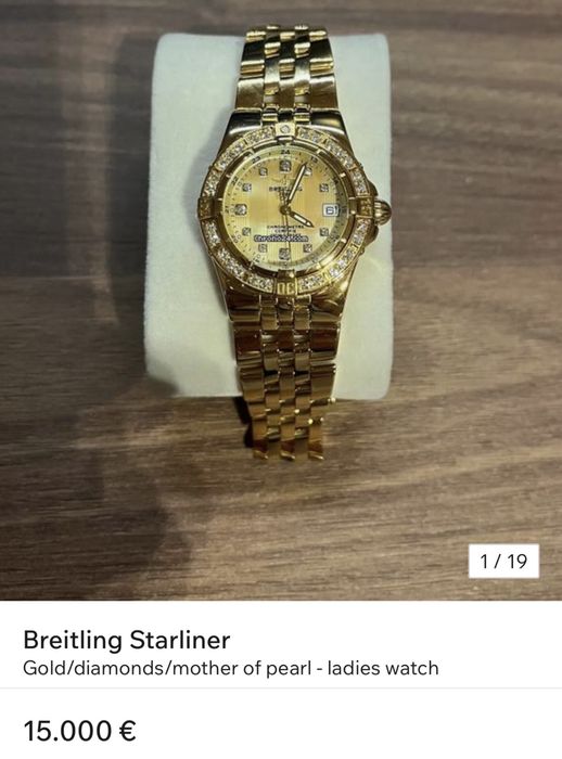 Breitling Starliner fulll GOLD 18k Diamonds