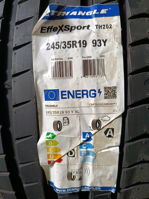 НОВИ ЛЕТНИ -19цола -245/35-1бр.-190лв.-с монтаж и баланс "TRISTAR"