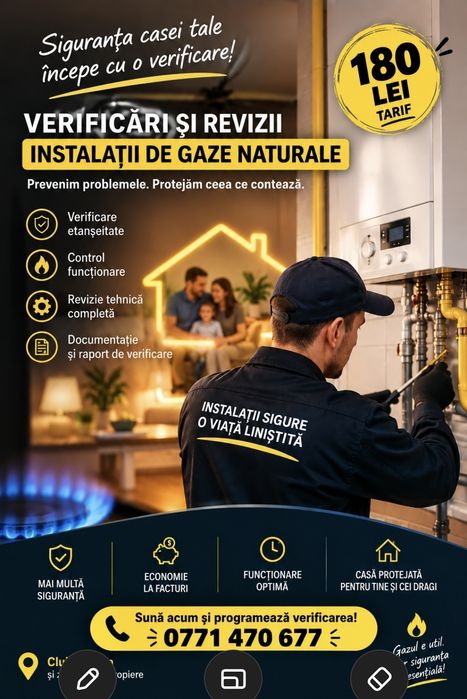 Verificari și revizii gaz