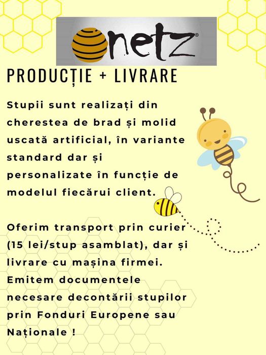 Stupi verticali 10, 12 rame, orizontali 17, 18, 20 rame, Roinițe