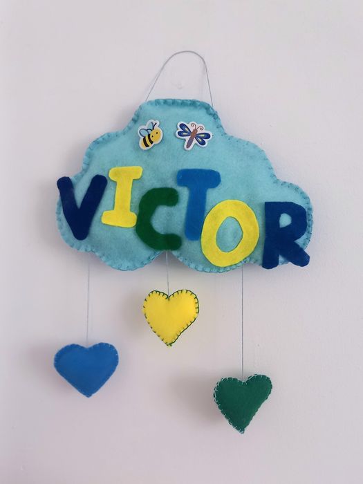 Decorațiune de perete nume bebe