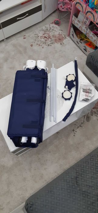 Бебешка кошара Lorelli TRAVEL KID, Две нива, Синя