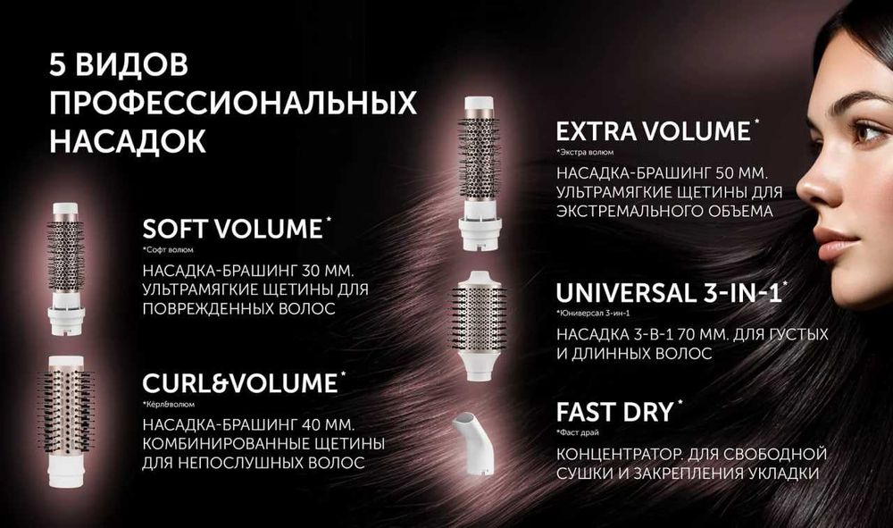 Фен-расческа Polaris PHSB 1214Mi Infra Fusion