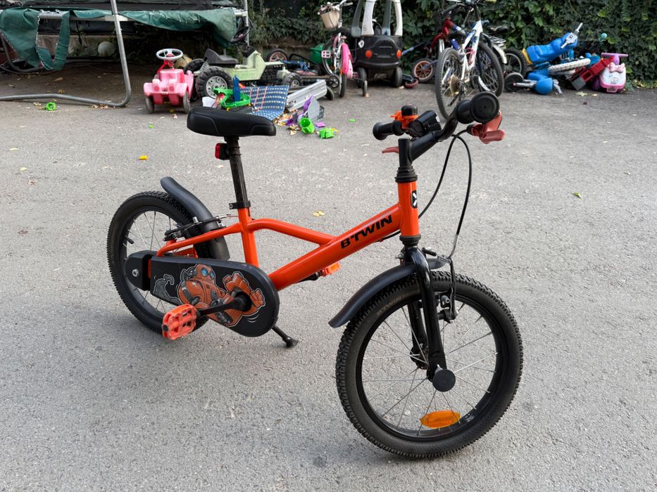Bicicleta 16 inch 4-6 ani ROBOT 500 B'TWIN