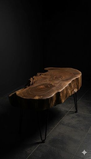 Masă Dining Lemn Masiv Nuc / Stejar - Picioare Fontă sau Custom