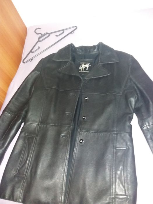 Geaca piele tip sacou