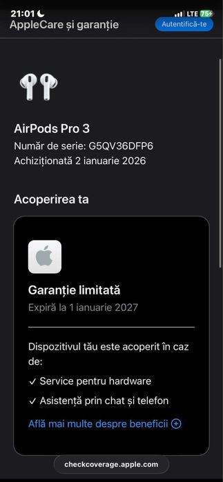 Casti AirPods Pro 3 (Noi, Sigilate)