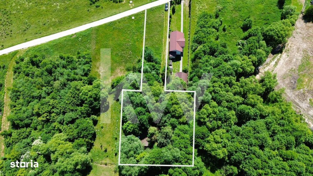 Teren intravilan 1173 mp cu utilitati si cabana in Predelut, Bran –