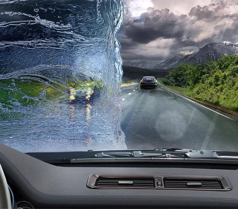 Антидождь и очищение стекла от водных камней