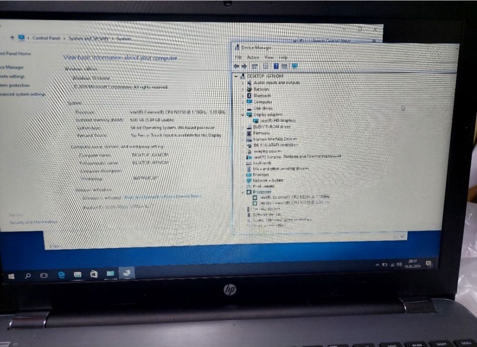 Lapto HP 250 G6 Celeron