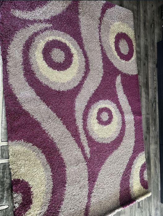 Covor alb-mov 3m x 2 m