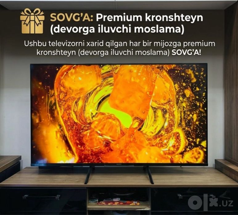 Televizor Sony K-55 S30E UHD 4K Google Tv. Для дома.