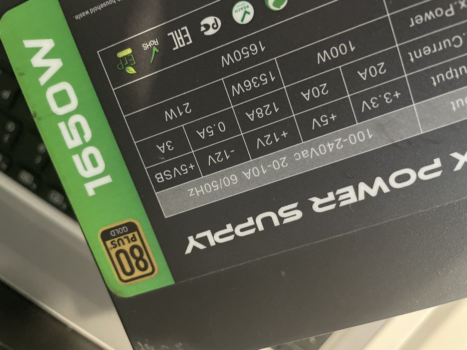 Блок питания 1650w, 4х8pin