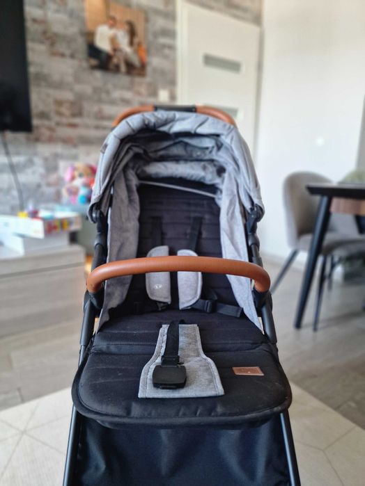 Бебешка количка KinderKraft - Grande plus, сива