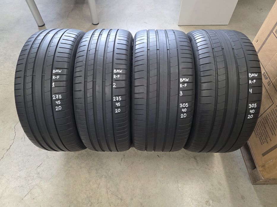 275/45/20 & 305/40/20 4бр.PIRELLI PZ4-BMW-Неразличими от НОВИ-RSC