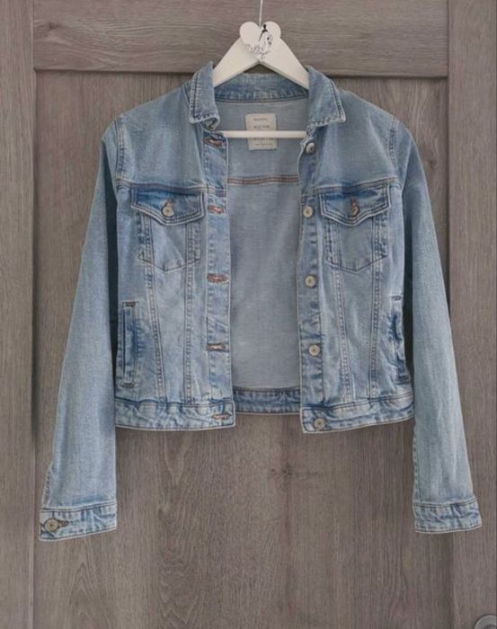 geaca denim bershka 34/xs
