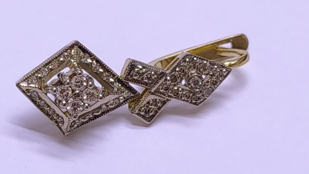 Серьги из жёлтого золота