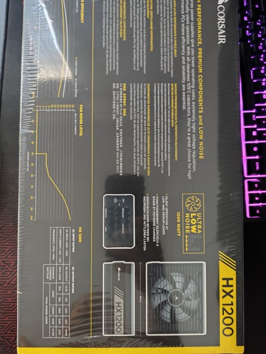Продавам Corsair HX 1200