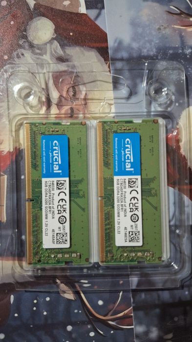 Memorii laptop 2x8gb Crucial
