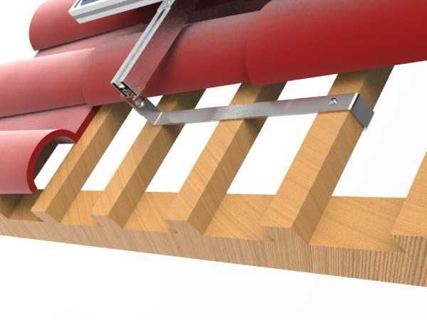 Suport pentru panouri solare cu reglare verticală S 470 x 25 x 4