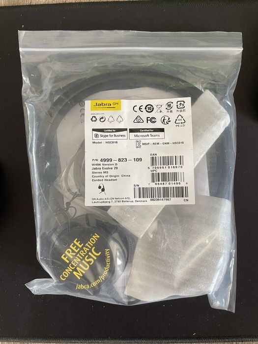 Продавам слушалки Jabra чисто нов, никога не е отварян или разопакован