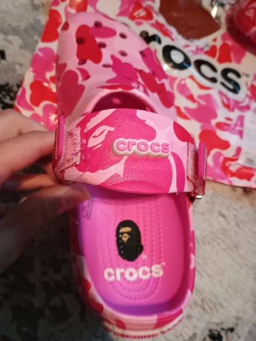 Crocs x Bape x Pink
