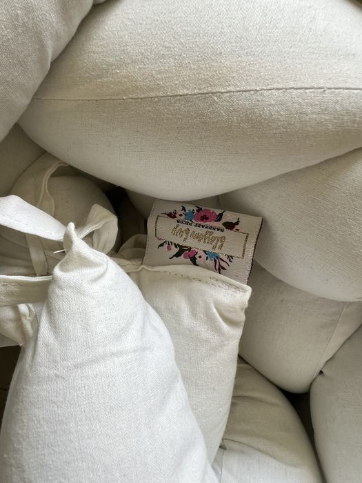 Плетен обиколник с 3 тръби – бял Blossom Bay