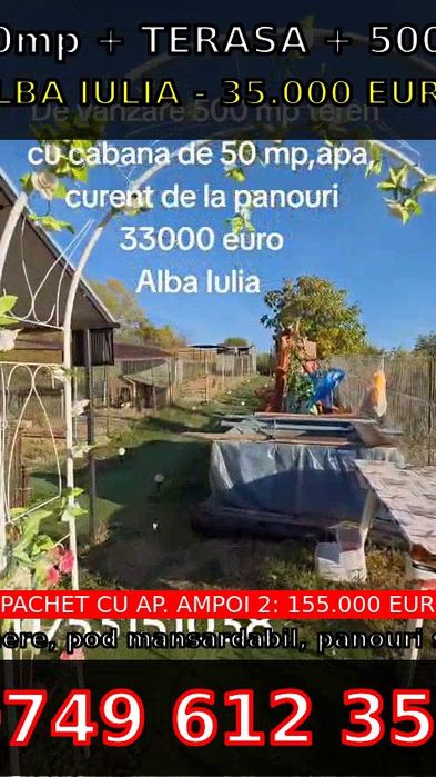 Vând cabana, zona linistita