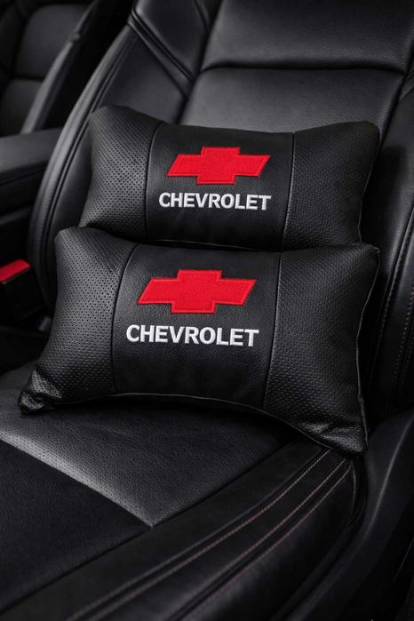 възглавнички за автомобил бродирани Шевролет chevrolet Кожа 2 броя