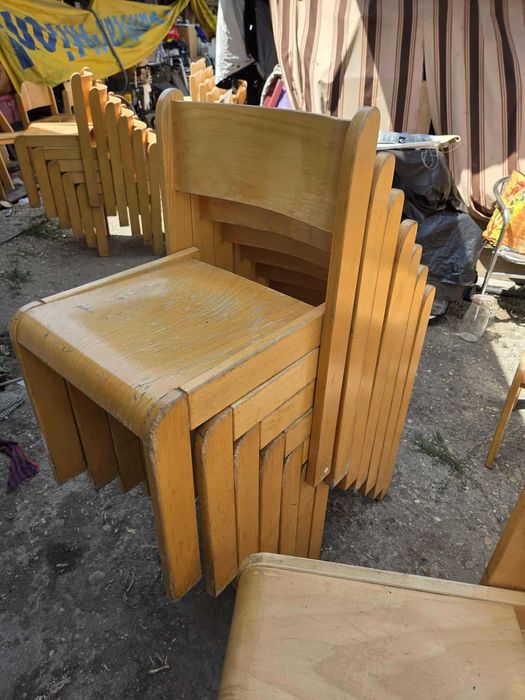 Scaune Vechi din Lemn Masiv 54