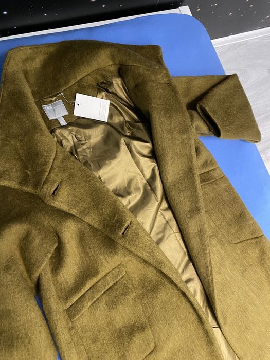 ASOS DESIGN Овърсайзед зелено дълго палто