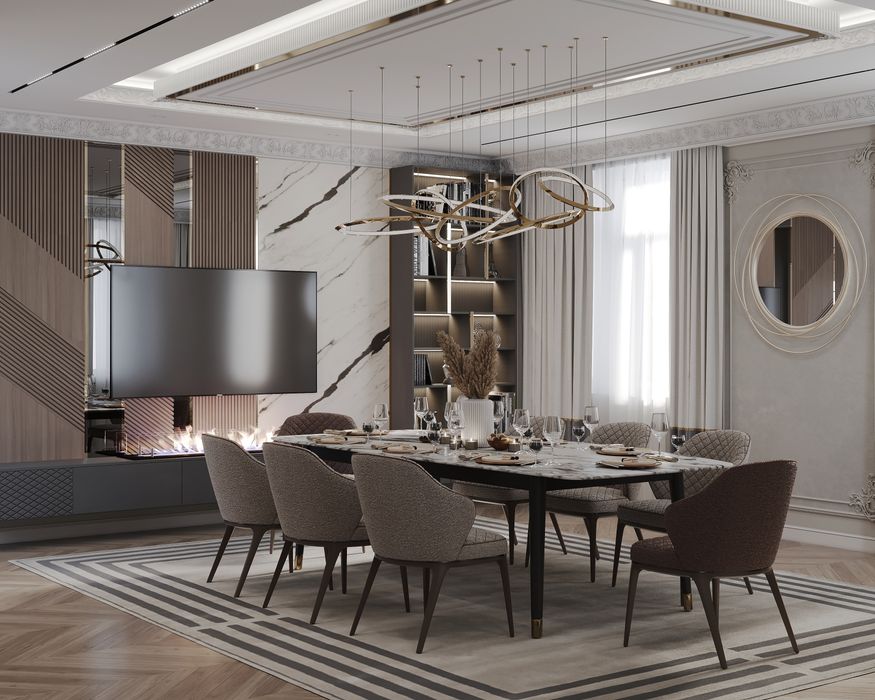 Неоклассика дизайн интерьер