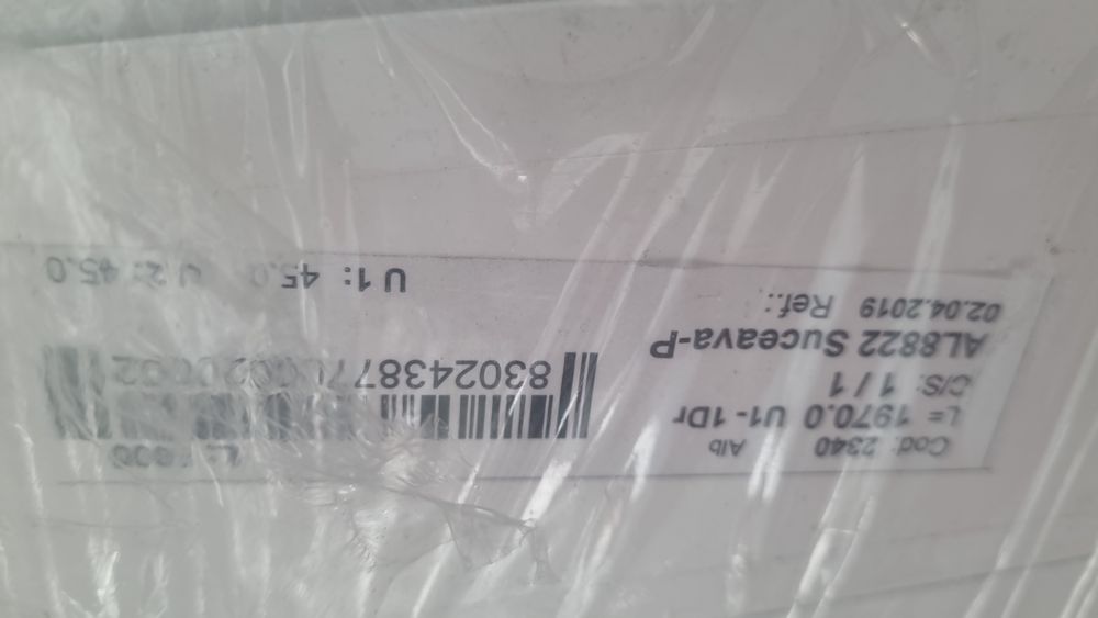 Vand ușă  termopan aluminiu cu oglinda noua nefolosita,in folie,200cm lungime, 90 lățime,cu toc