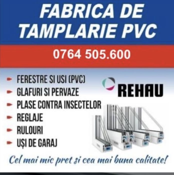 Termopane (tamplarie pvc si aluminiu)
