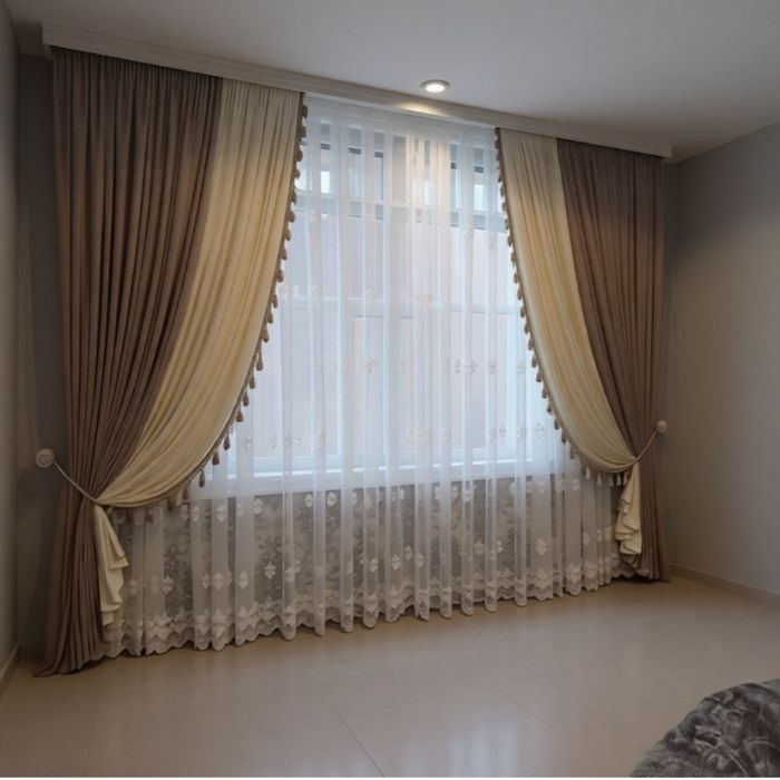 Комплект штор готовые продам срочно!!!