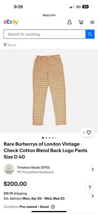 Burberry мъжки панталон