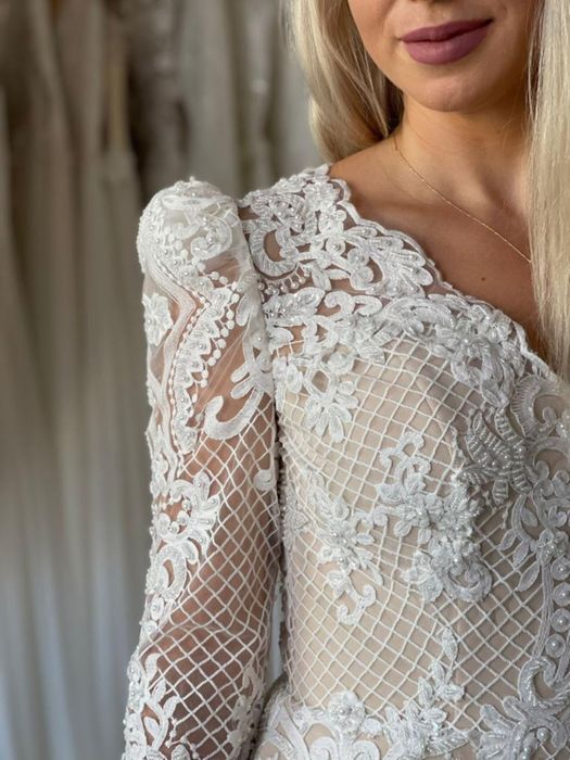 Rochie deosebita de mireasa cununie botez ocazie XS - S