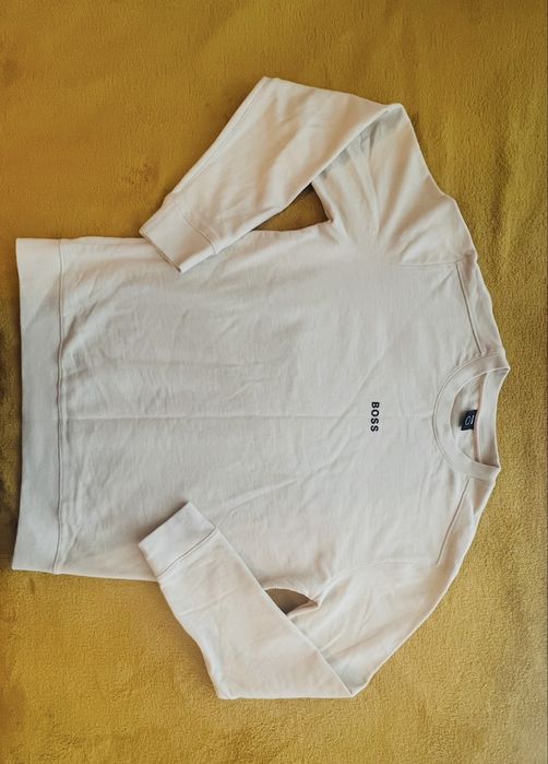 Оригинален памучен пуловер Boss