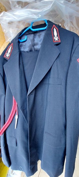 Costum stofa pompier cu 2 pantaloni