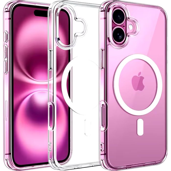 Iphone 14/15/16E/16/17/18/PRO/MAX/PLUS Husa Magsafe Clear Magnetic Inside