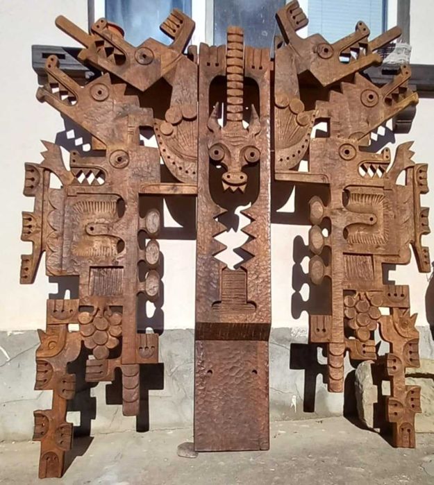 Дърворезба масивна /Пано уникат - на проф.Кънчо Цанев