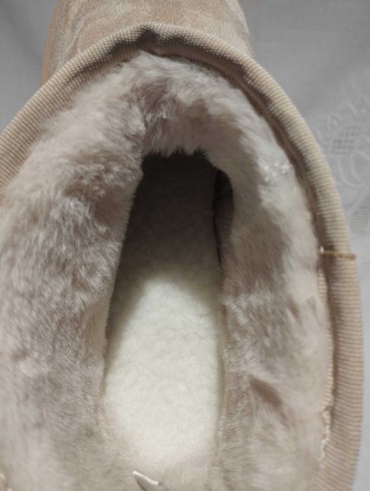 ДАМСКИ ЗИМНИ БОТИ, цвят пудра1 топла подплата