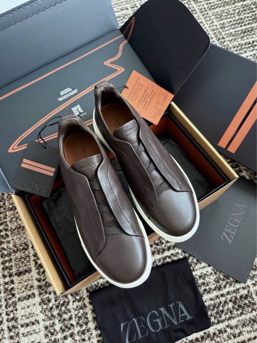 Zegna Triple Stiches - Луксозни мъжки кецове - Промоция