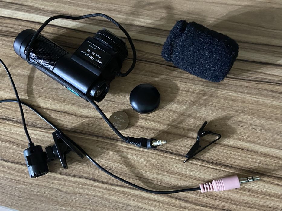 внешний накамерный стереомикрофон mic 109 с петличкой
