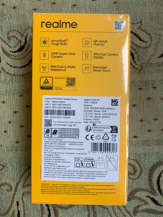 Нов GSM Realme Note 60+ подарък слушалки