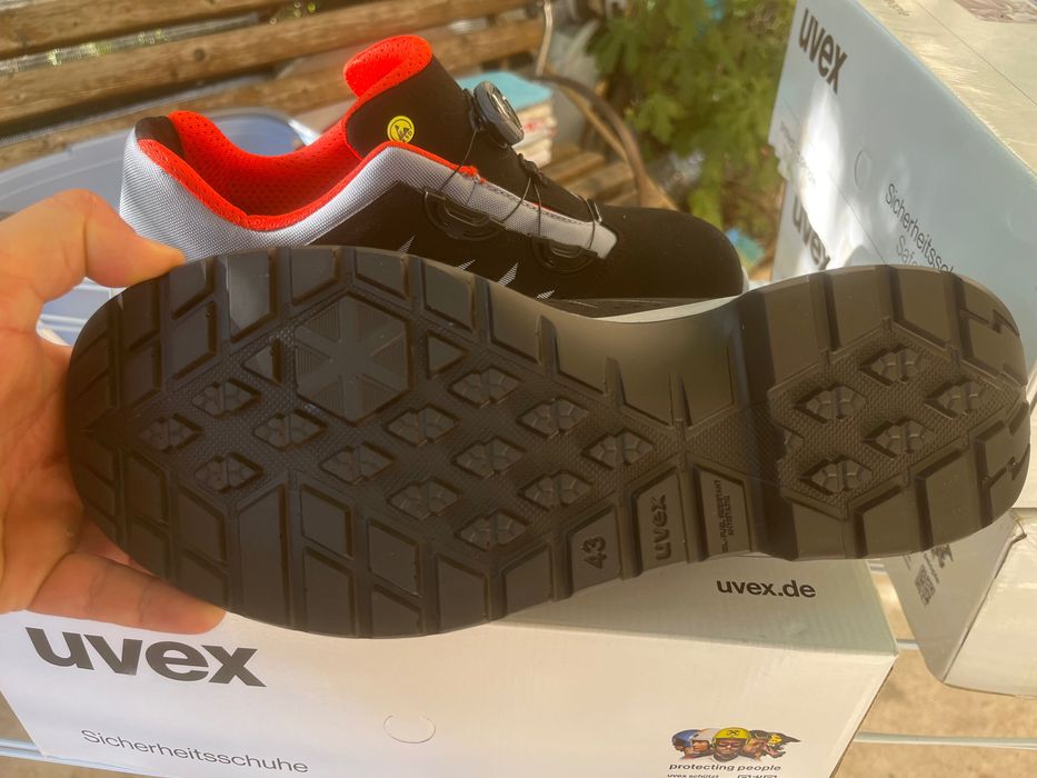 Pantofi de protecție, 43, Uvex cu sistem BOA, S1